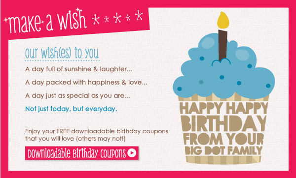 Birthday Coupons