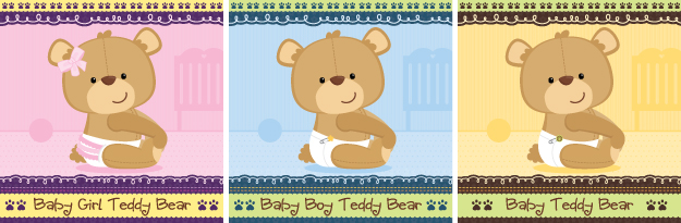 Baby Teddy Bear Baby Shower Supplies