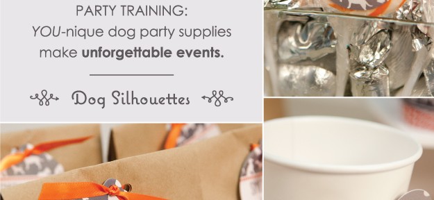 Dog Shilhouettes Party Theme #PoochPawty #DogBirthdayPaty #PuppyShower