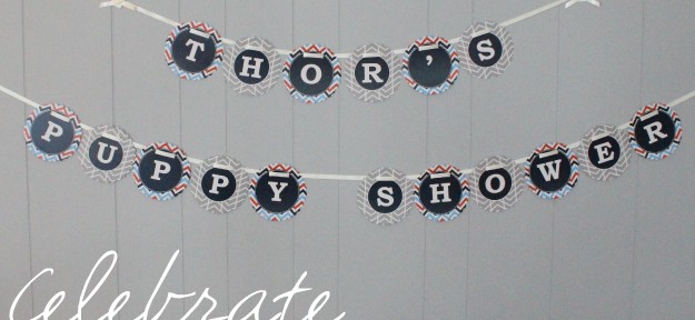 Custom Dog Party Banners #PoochPawty #DogBirthday #PuppyShower