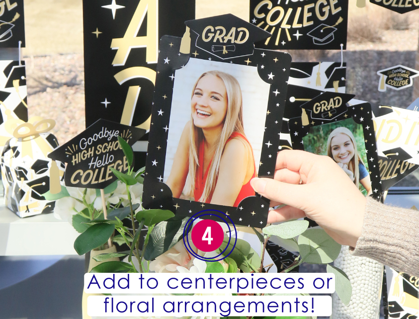 4. Add to centerpieces or floral arrangements.